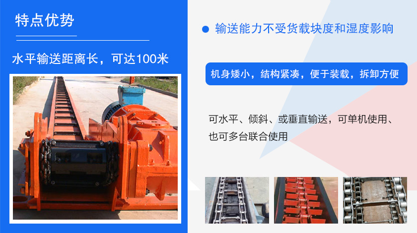 可多點進料、多點卸料、能反向運行，機殼密封性好，無粉塵污染