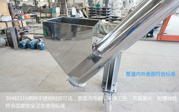  不銹鋼螺旋輸送機(jī)能用在食品行業(yè)么？